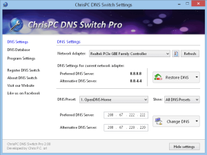 ChrisPC DNS Switch Pro 4.50 Crack + Activation Key 2022 Free
